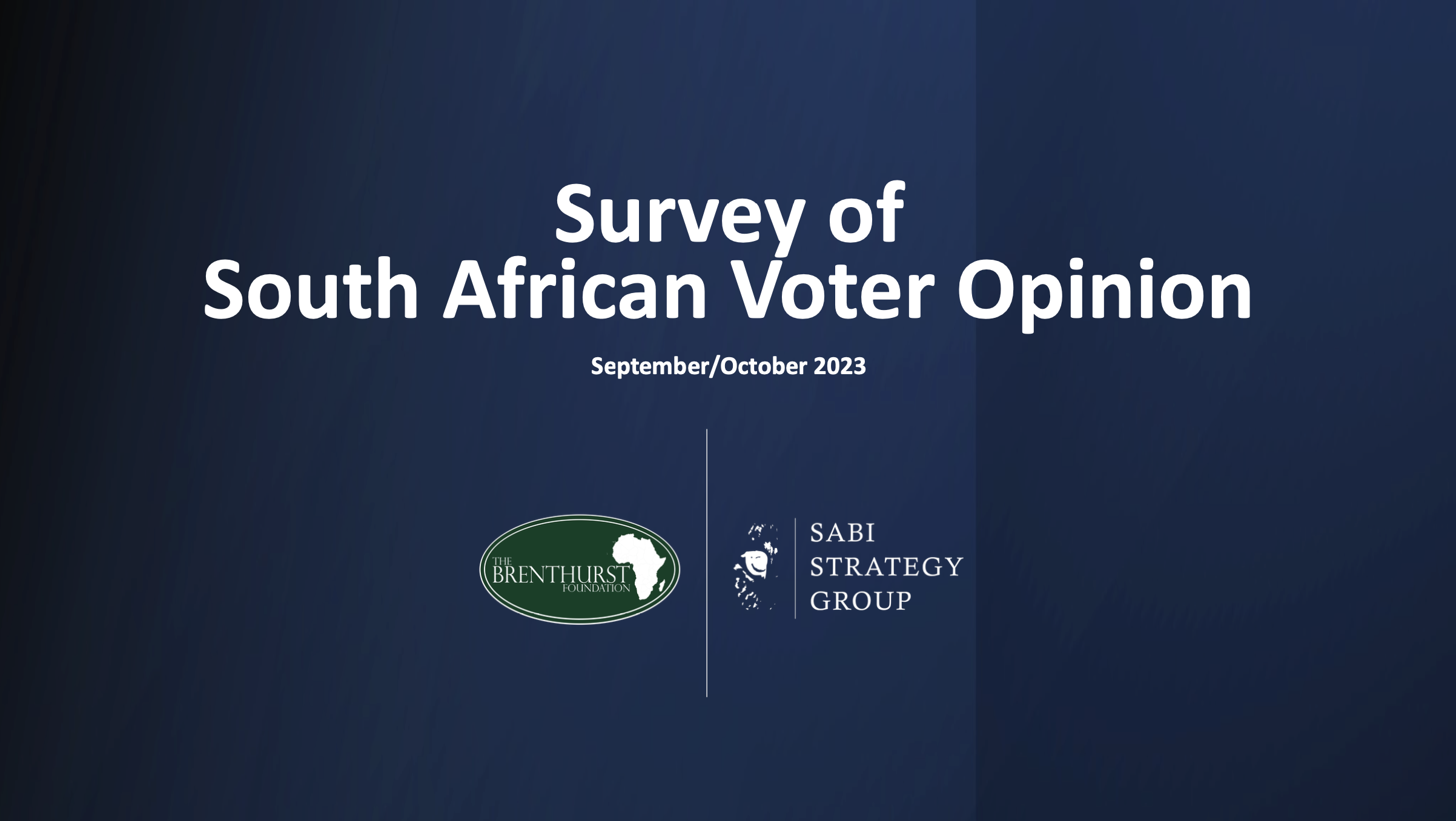 Survey of South African Voter Opinion - October 2023