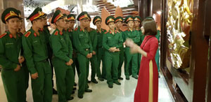 A group of cadets at the Ho Chi Minh Museum, Hanoi, November 2018.