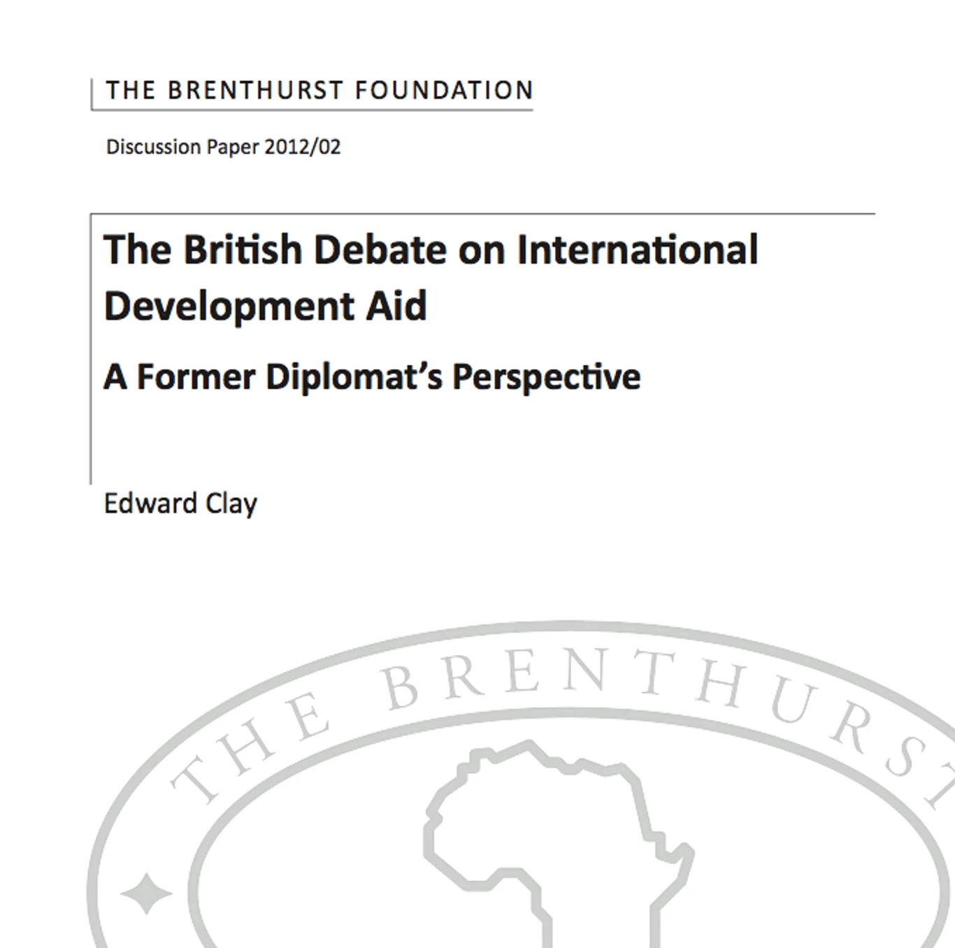 The British Debate On International Development Aid - A Former Diplomat ...