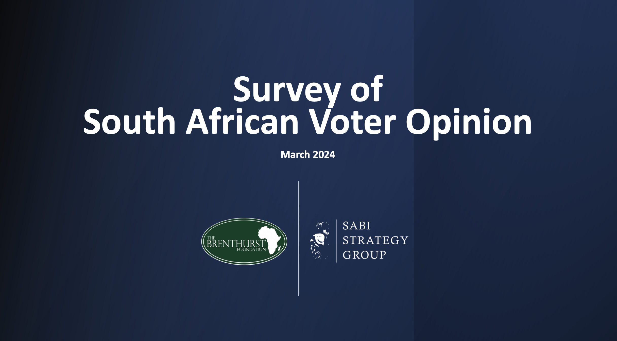 Survey of South African Voter Opinion - March 2024